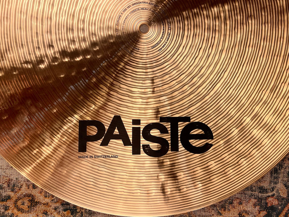 ULTRA RARE Paiste PROTOTYPE 21” Signature FLAT RIDE 3004 g SMOOTH SUPER CLEAN