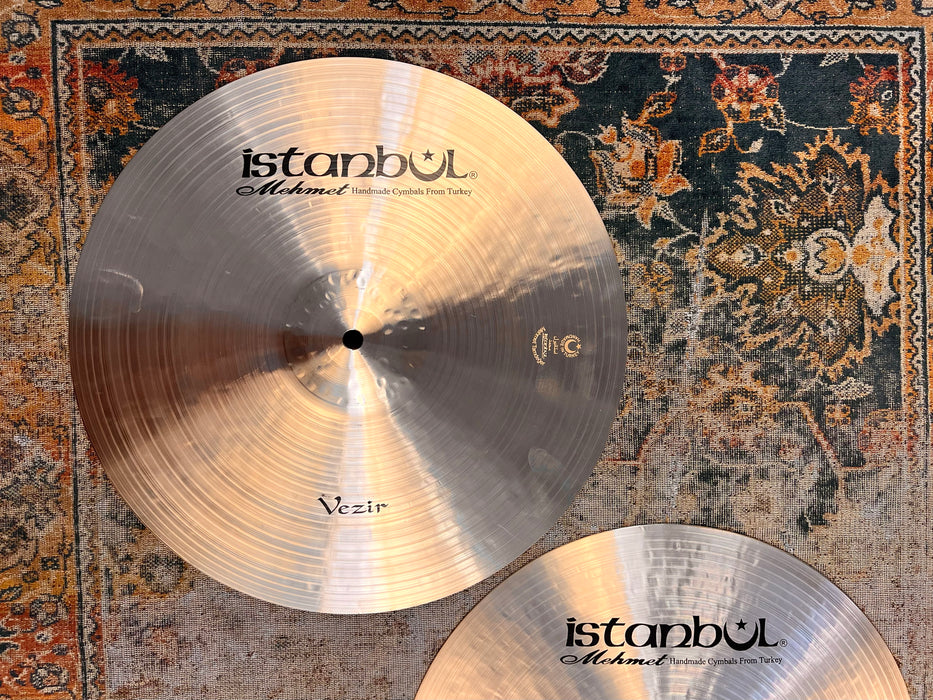 FAT DARK Semi-Dry 15” Istanbul Mehmet VEZIR Hihats 1324 1484 g IMMACULATE! Amazing!