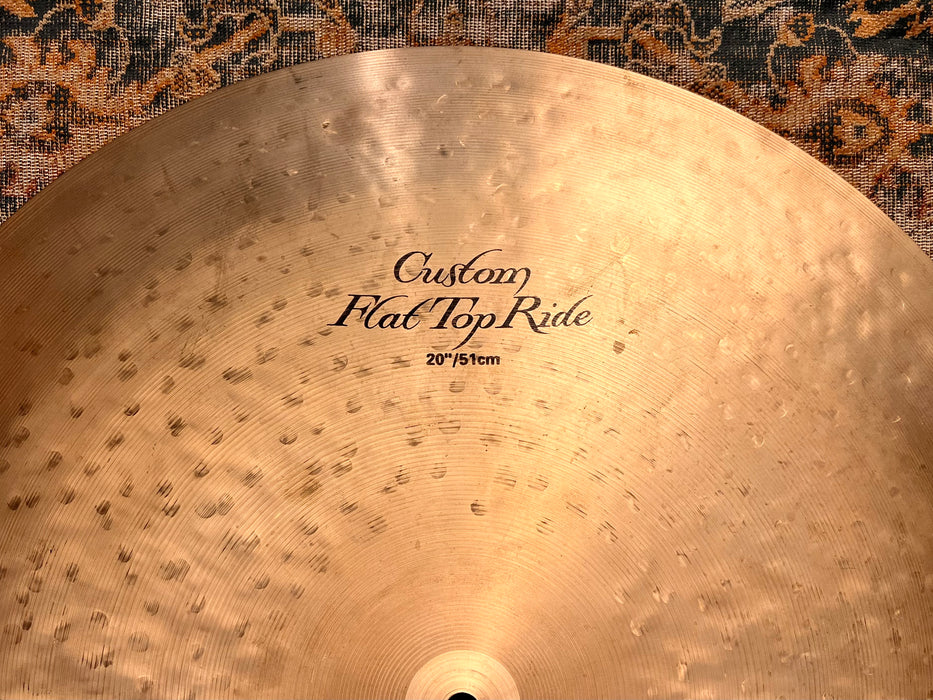 DARK Smooth Zildjian K CUSTOM FLAT Ride 20” 2222 g Pinpoint Clean Stick Attack! Don’t Pay $470