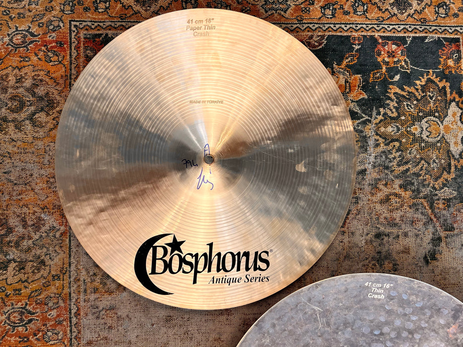 Bosphorus 16” COMBO TURK ANTIQUE Hihats 900 794 g Light PAPER THINS! Crashes! PERFECT