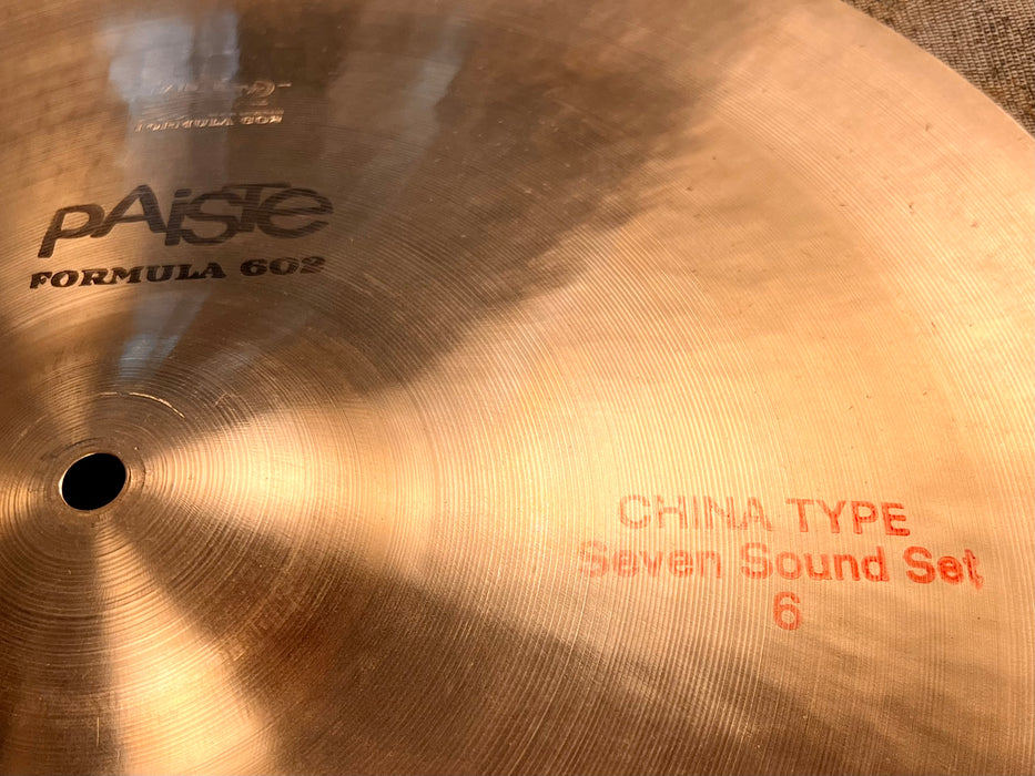 Ultra RARE Vintage Paiste 602 SEVEN SOUND SET 6 China Pang 18” 1467 g SUPER CLEAN!