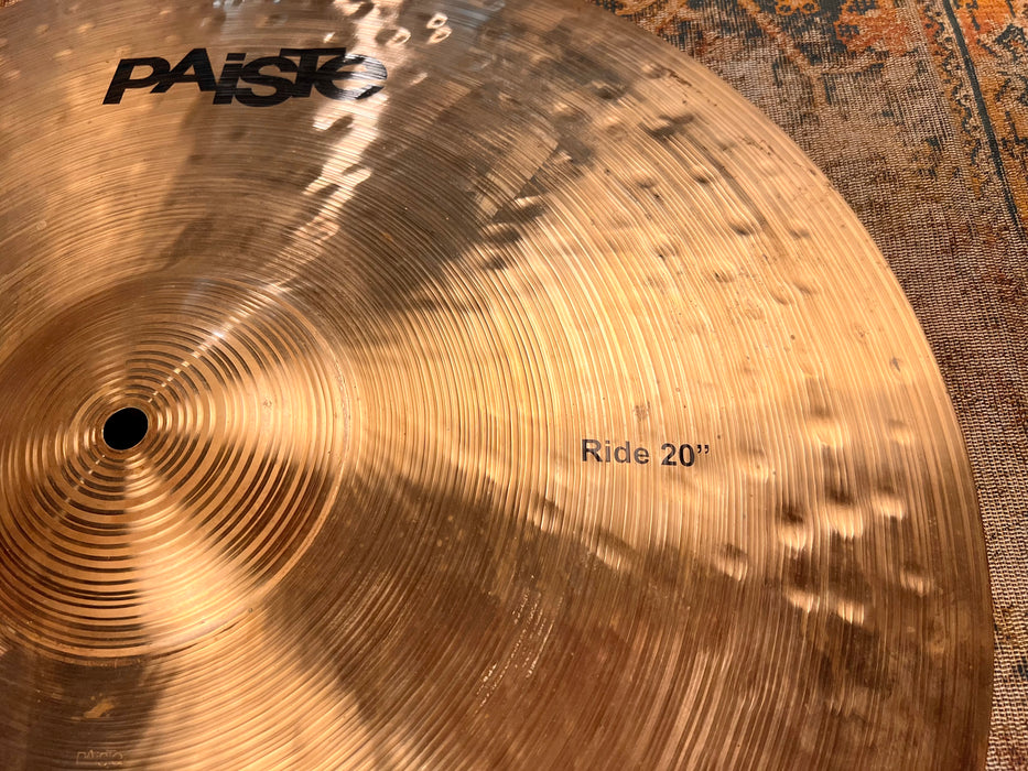 Rare Paiste TRADITIONAL PROTOTYPE Ride 20” 2232 g CLEAN! Dry Woody Stick Attack! UNIQUE