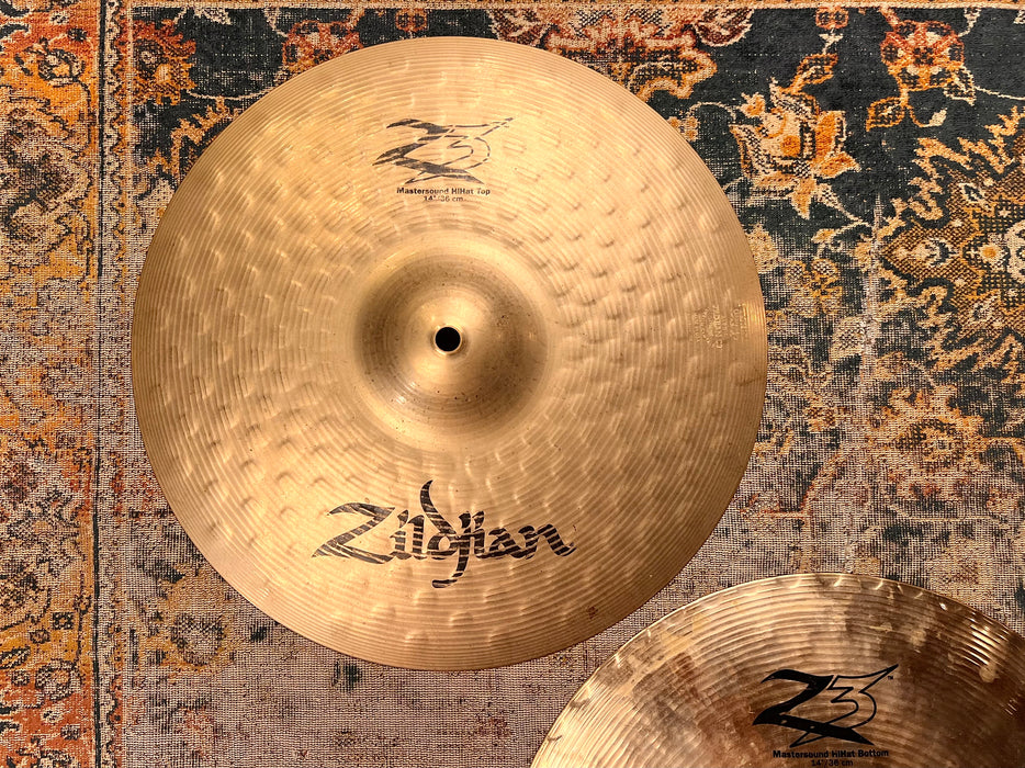 ULTRA CRISP ENDORSER ZILDJIAN Z3 MASTERSOUND 14” Hihats 1036 1287 g