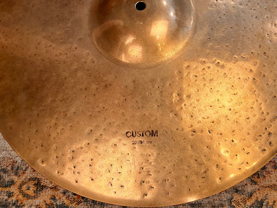 EARLY ORIGINAL 80s DARK Zildjian K CUSTOM 20” Ride 2944 g CLEAN! Semi-Dry Famous 80s K Tone!