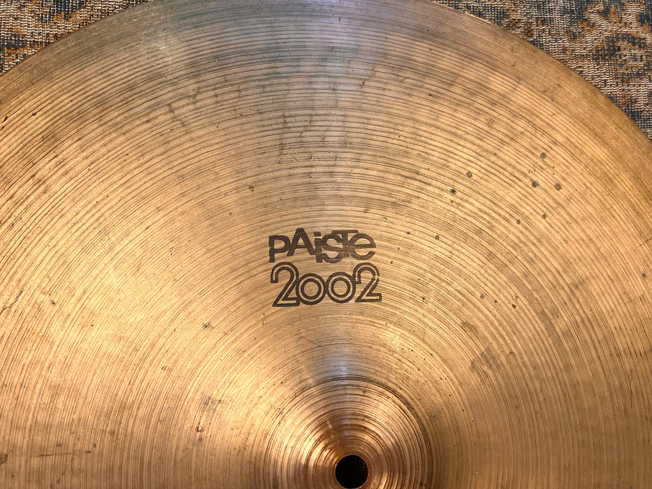 RARE 1977 Vintage Paiste 2002 18” FACTORY STAMPED CRASH 1363 g Classic