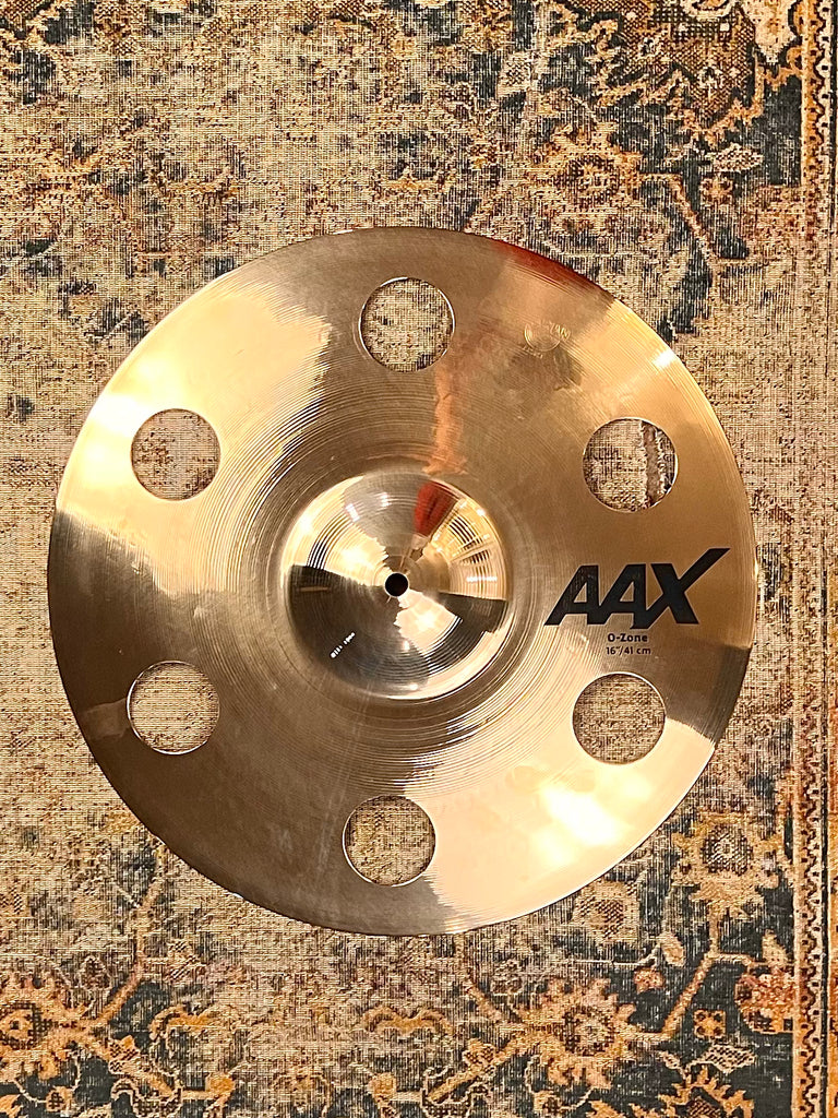 Immaculate Super DARK Sabian AAX OZONE Crash Effect Cymbal 893 g WHY P —  Hazelshould Drums + Cymbals