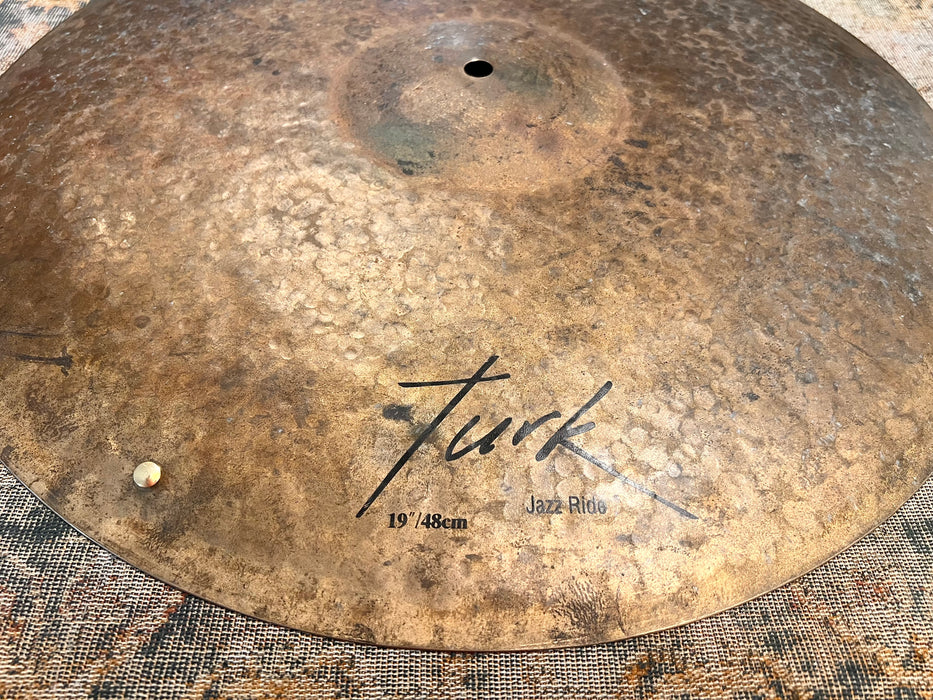 ISTANBUL AGOP TURK JAZZ Ride Sizzle 19” 1614 g Raw Unlathed and VERY DRY! Organic Controlled!