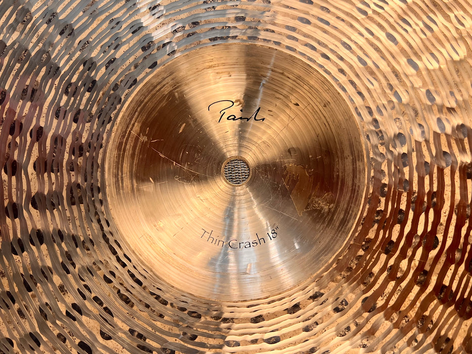 Paiste TRADITIONAL Thin Crash 18” 1294 g ULTRA DARK Warm! CLEAN! Why Pay $500?