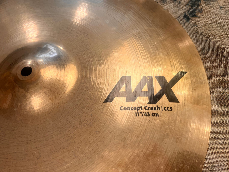 DARK SHIMMERING SABIAN CC5 AAX CONCEPT Crash 17” 1102 g Unique Lathing! Versatile!