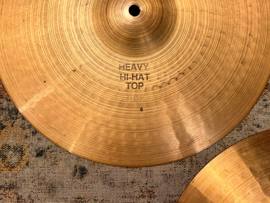 CLEAN Vintage 1976 PAISTE 2002 Heavy Hihats 14” 963 1038 g PORCARO