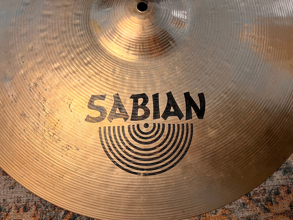 Rare DARK EARLY Vintage SABIAN HH Hand Hammered CRASH RIDE 20" 2184 g CANADIAN K Crashable