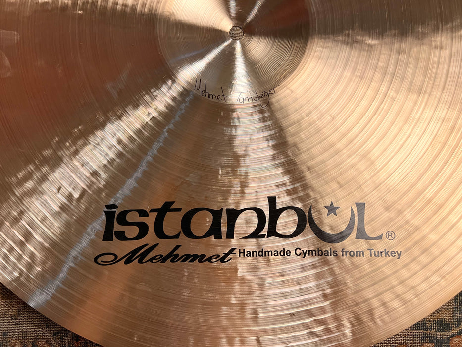 DARK WARM ISTANBUL MEHMET SULTAN 22” JAZZ Ride 2324 g IMMACULATE! INCREDIBLE!