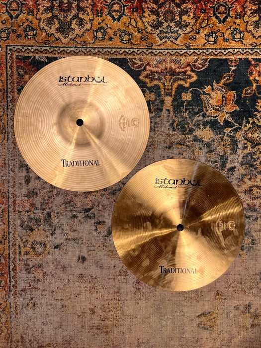 RARE ULTRA CRISP Istanbul Mehmet 10” Traditional Hihats 492 639 g Clean! SUPER FAST!