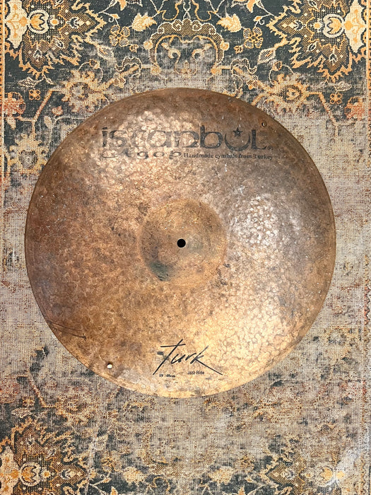 ISTANBUL AGOP TURK JAZZ Ride Sizzle 19” 1614 g Raw Unlathed and VERY DRY! Organic Controlled!