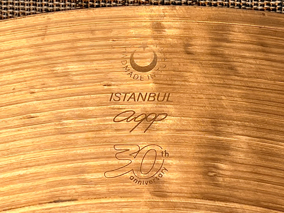 Istanbul AGOP 30th ANNIVERSARY 18” Crash Ride 1284 g PERFECT Dark Complex! Golden!