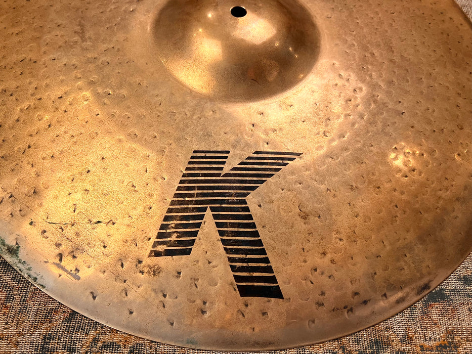 EARLY ORIGINAL 80s DARK Zildjian K CUSTOM 20” Ride 2944 g CLEAN! Semi-Dry Famous 80s K Tone!