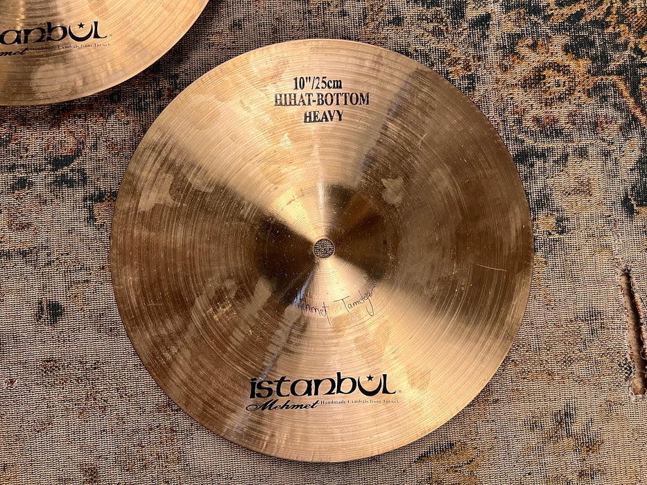 RARE ULTRA CRISP Istanbul Mehmet 10” Traditional Hihats 492 639 g Clean! SUPER FAST!