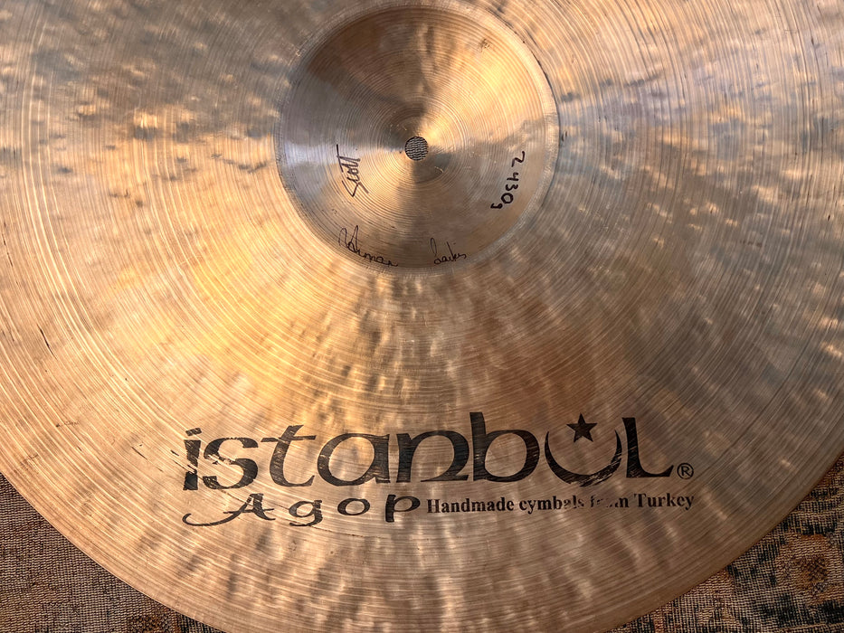 Early ISTANBUL AGOP Traditional DARK RIDE 21” 2430 g Amazing Light Complex And Crashable