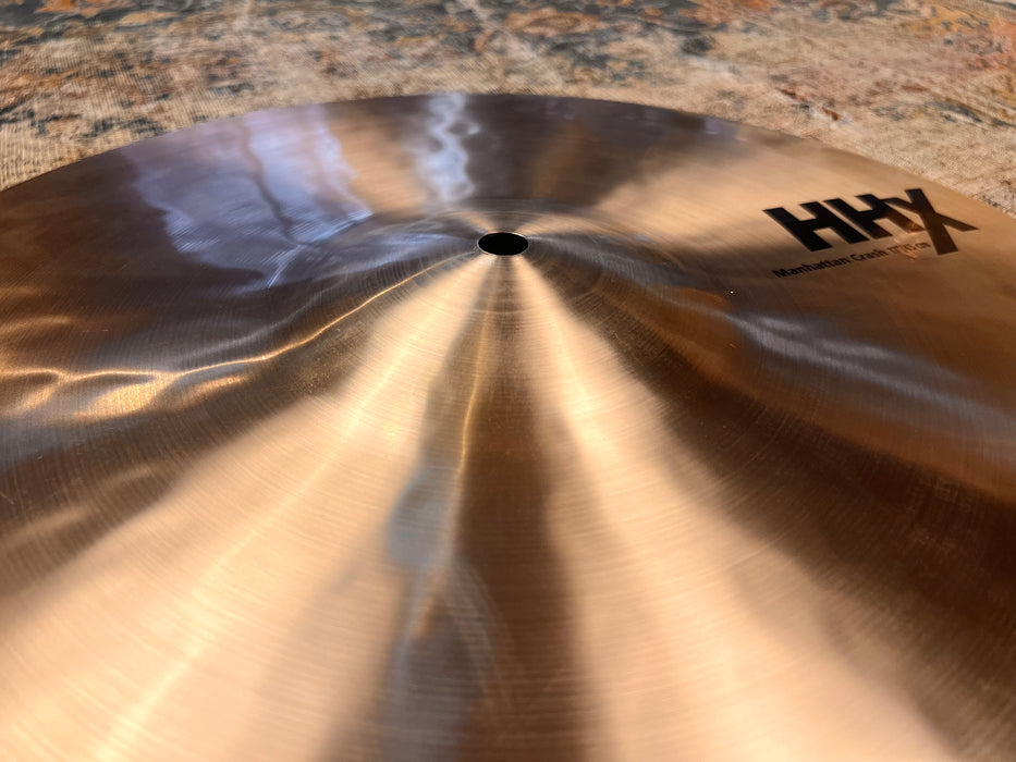 PERFECT Rare Sabian HHX MANHATTAN 17” Crash or Ride 1226 g Darker WARM Versatile CUSTOM?