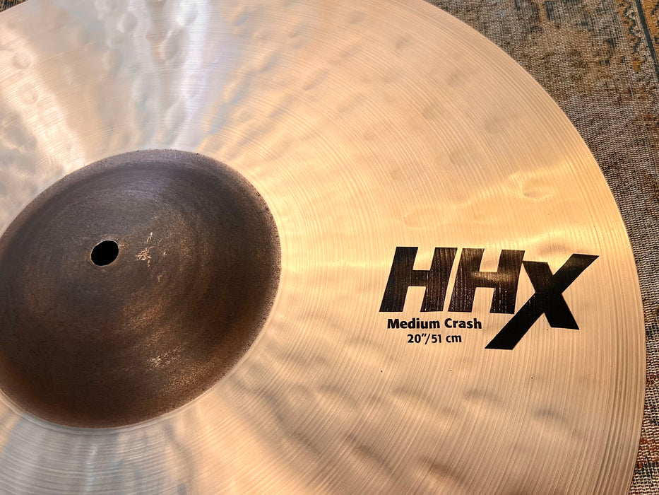 SABIAN HHX Hand Hammered 20” Medium Crash Smooth Ride IMMACULATE 2208 g RAW BELL Versatile!