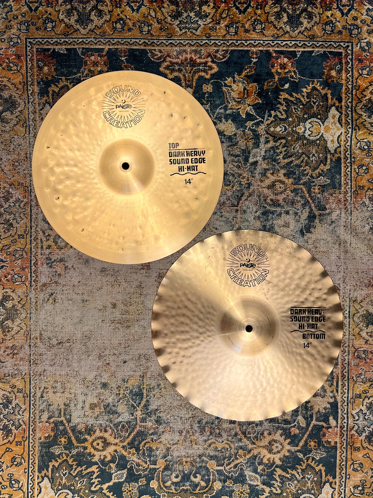 Rare Paiste SOUND CREATION SOUND EDGE Dark Heavy Hihats