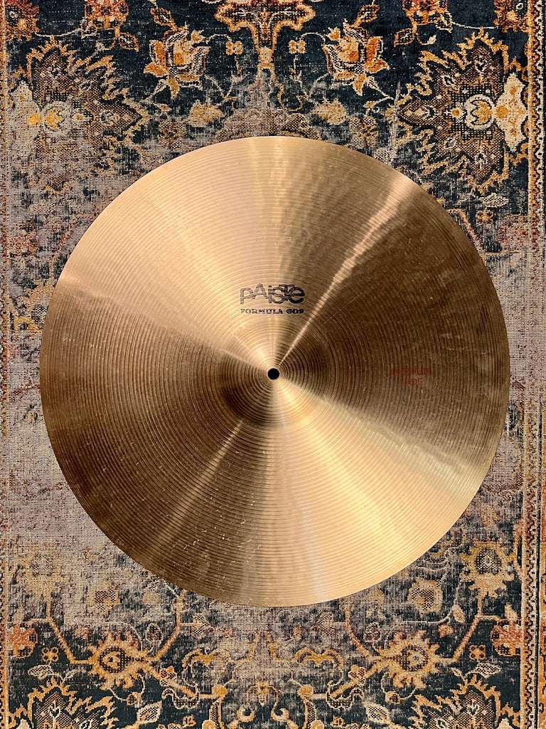 Rare CLEAN Vintage Paiste 602 Medium Ride 20” 2382 g DARK SMOOTH