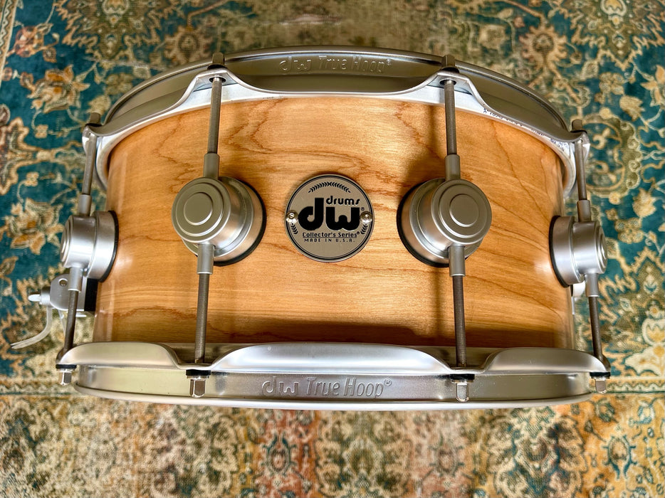 Unique DW COLLECTORS HVLT BIRCH 6.5” X 14” Snare with Satin Chrome MINT “E”