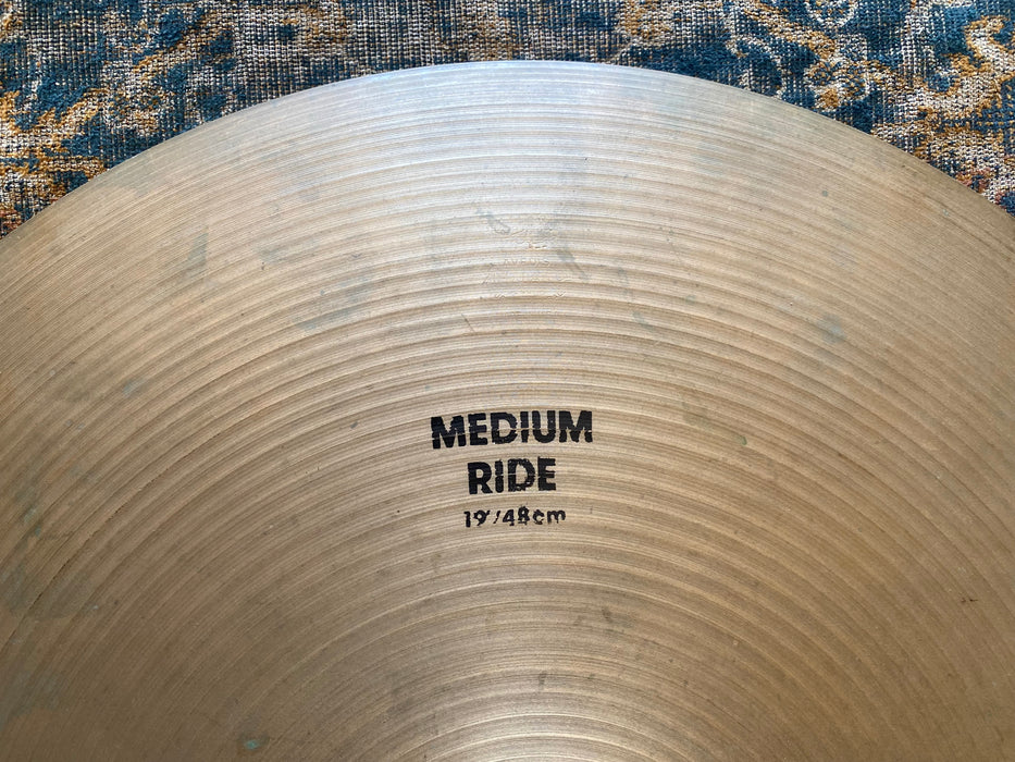 Ultra RARE ZILDJIAN 19” Medium Ride YES a 19”! 1936 g LIGHT